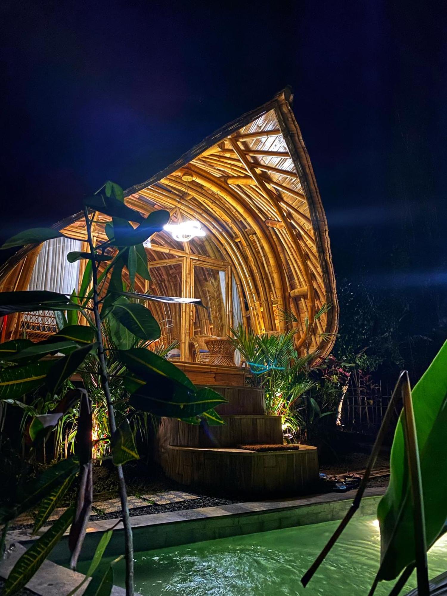 Villa Bamboo House - Ecobreeze à Sidemen  Extérieur photo