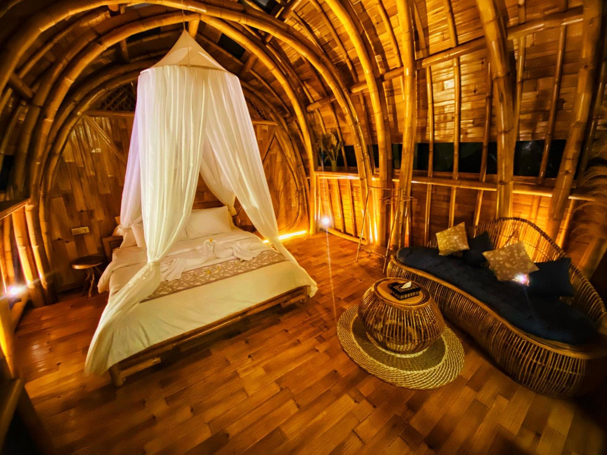 Villa Bamboo House - Ecobreeze à Sidemen  Extérieur photo