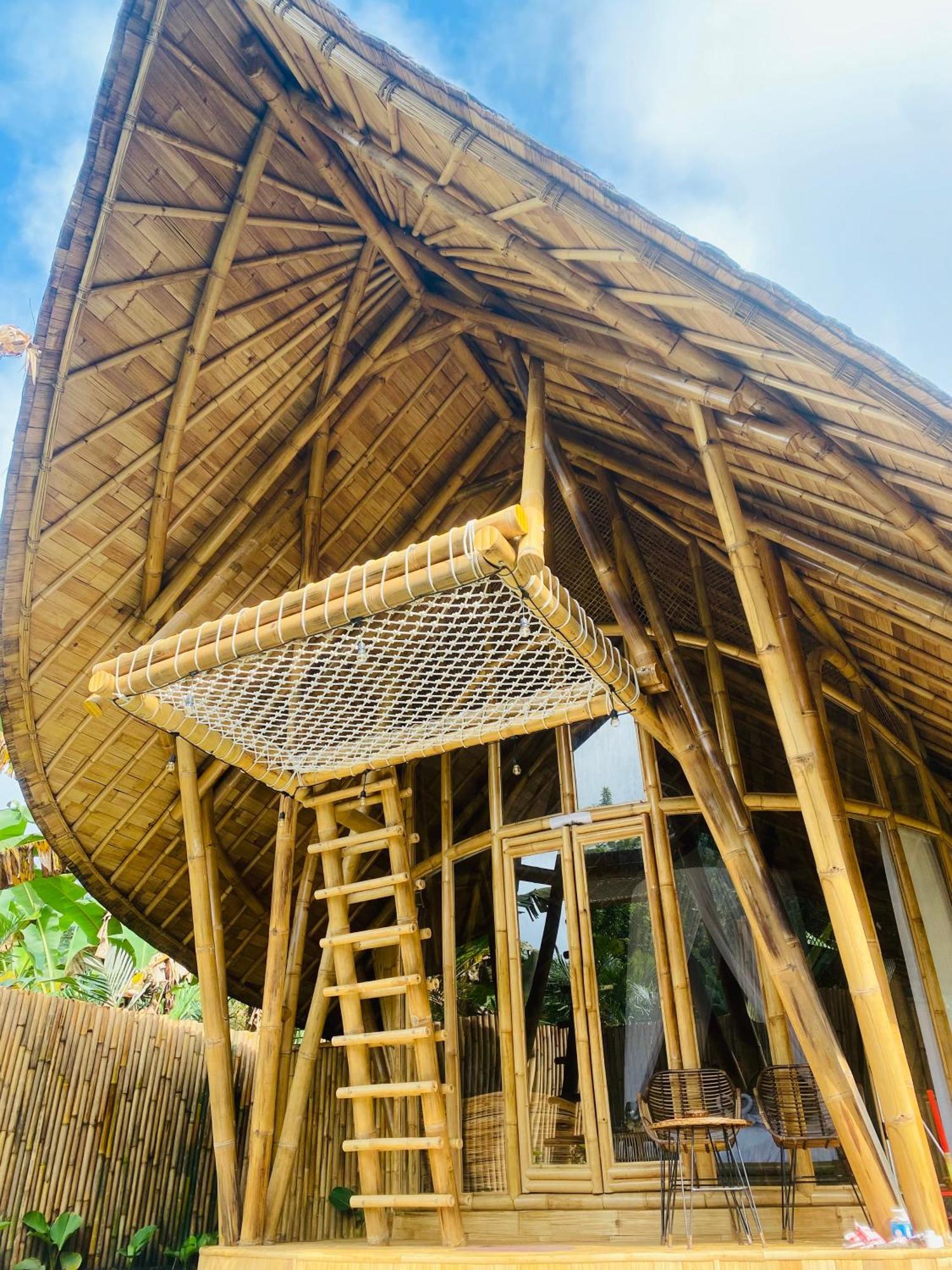 Villa Bamboo House - Ecobreeze à Sidemen  Extérieur photo