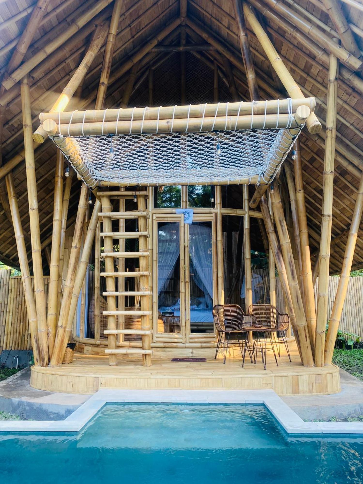 Villa Bamboo House - Ecobreeze à Sidemen  Extérieur photo