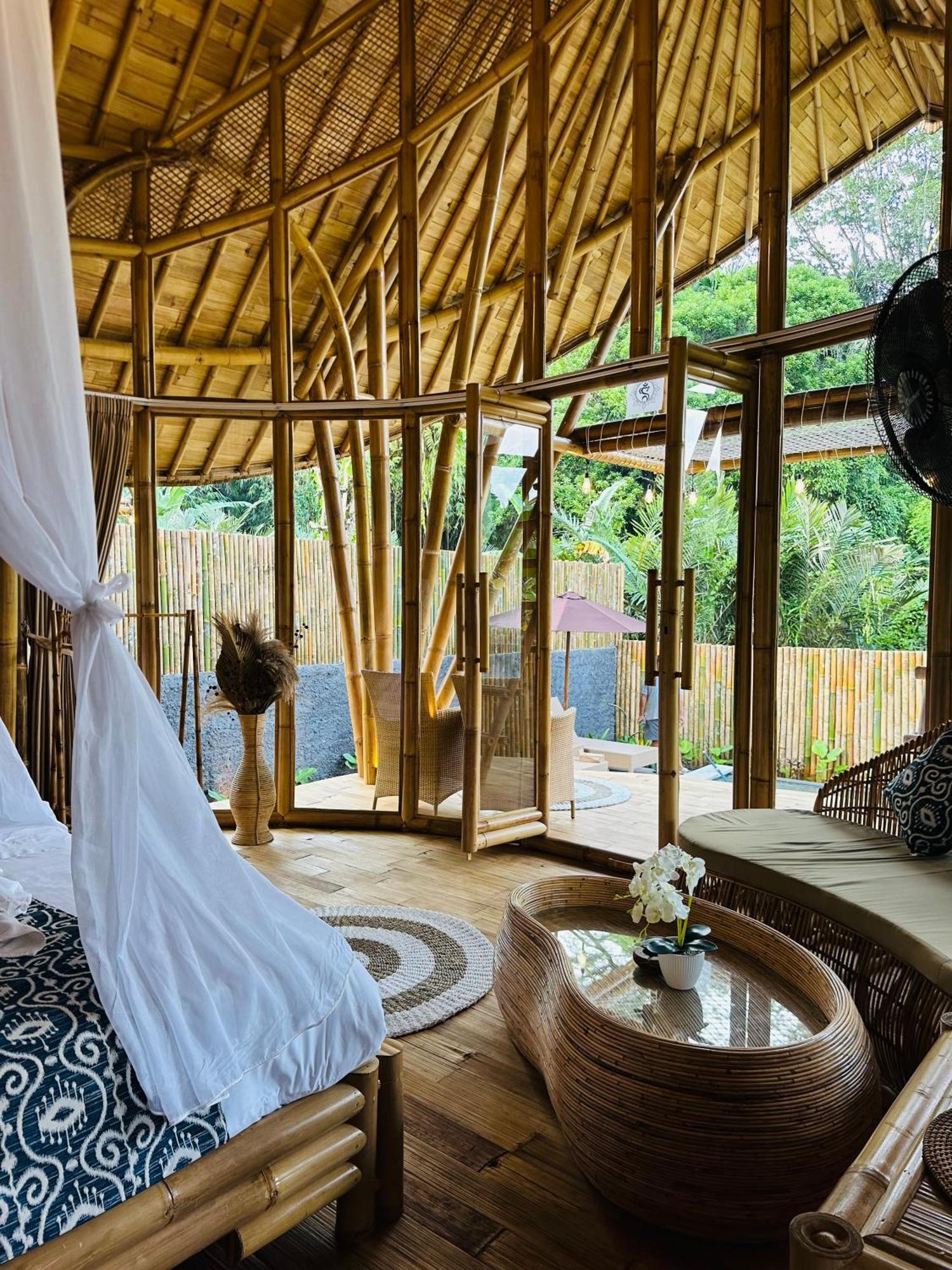 Villa Bamboo House - Ecobreeze à Sidemen  Extérieur photo