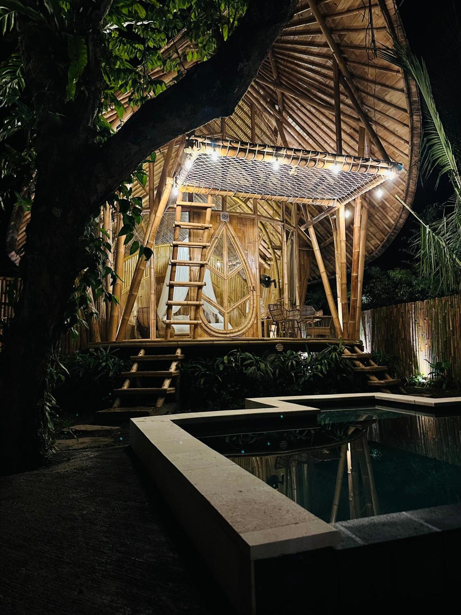 Villa Bamboo House - Ecobreeze à Sidemen  Extérieur photo